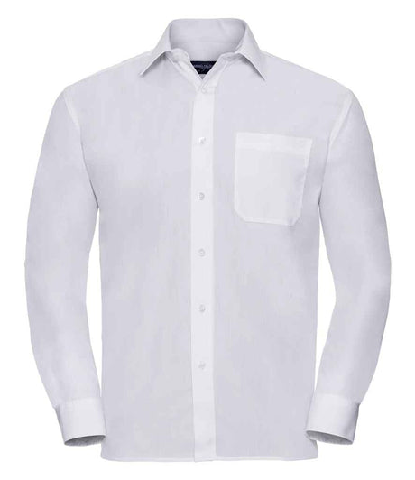Pencarrie Tops Russell Long Sleeve Shirt - White