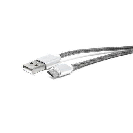 Silver Micro rugged USB Cable