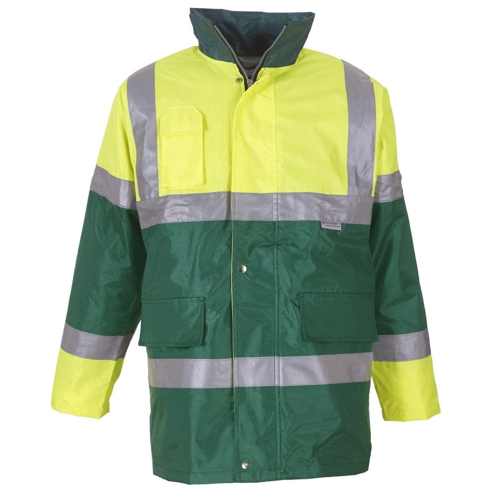 Pencarrie Coats Yoko Hi-Vis Contrast Jacket Yellow and Green-Large