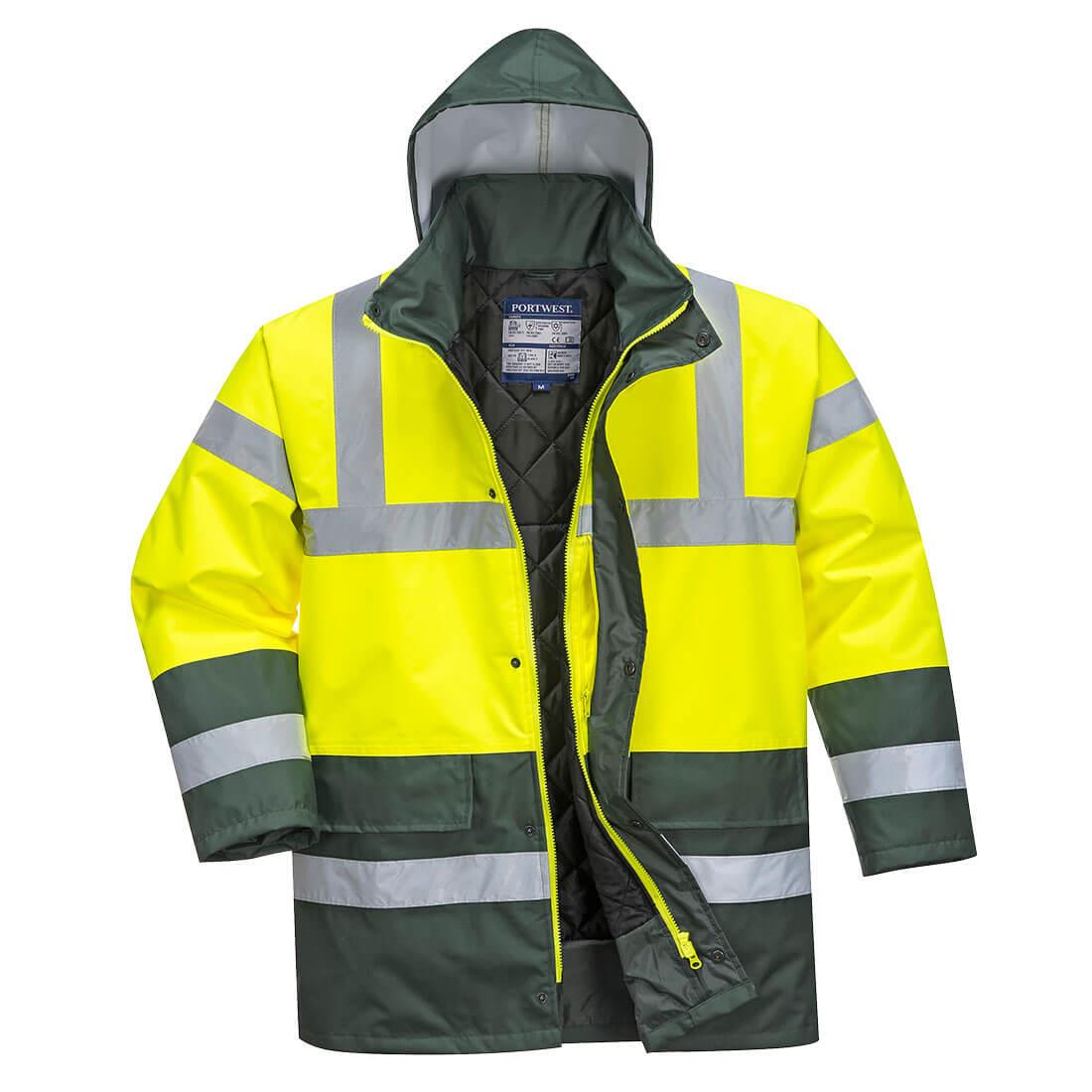 Pencarrie Coats Yoko Hi-Vis Contrast Jacket Yellow and Green-Large