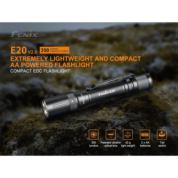 Fenix E20 V2 Torch 350 Lumen