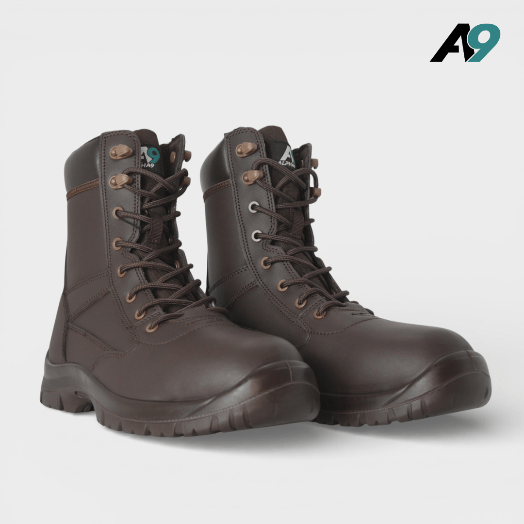 Alpha 9 Ranger Leather Patrol Boot Brown