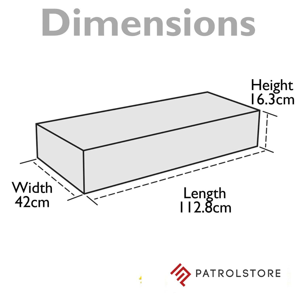 Plano All Weather 42 Inch Shotgun Storage Case - Dimensions
