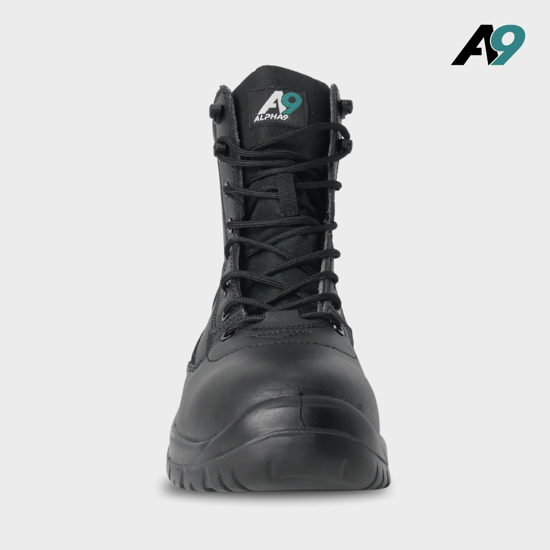 Alpha 9 Ranger Leather Patrol Boot Black