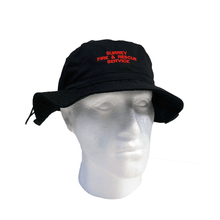 Load image into Gallery viewer, Customised Fire Service Summer Hat Black
