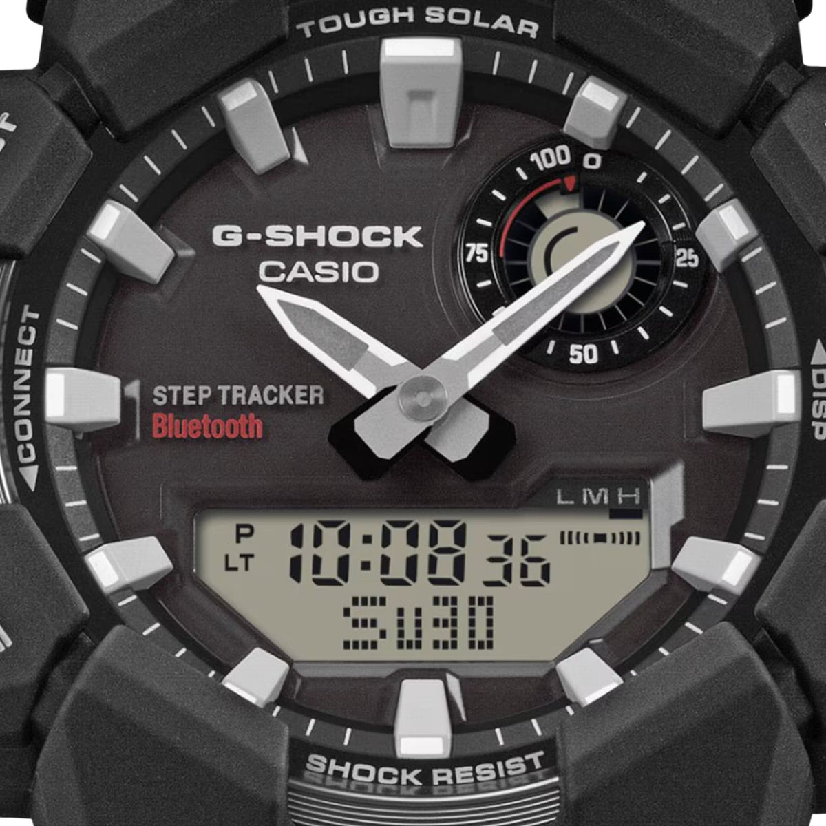 Close up image of G-Shock watch face