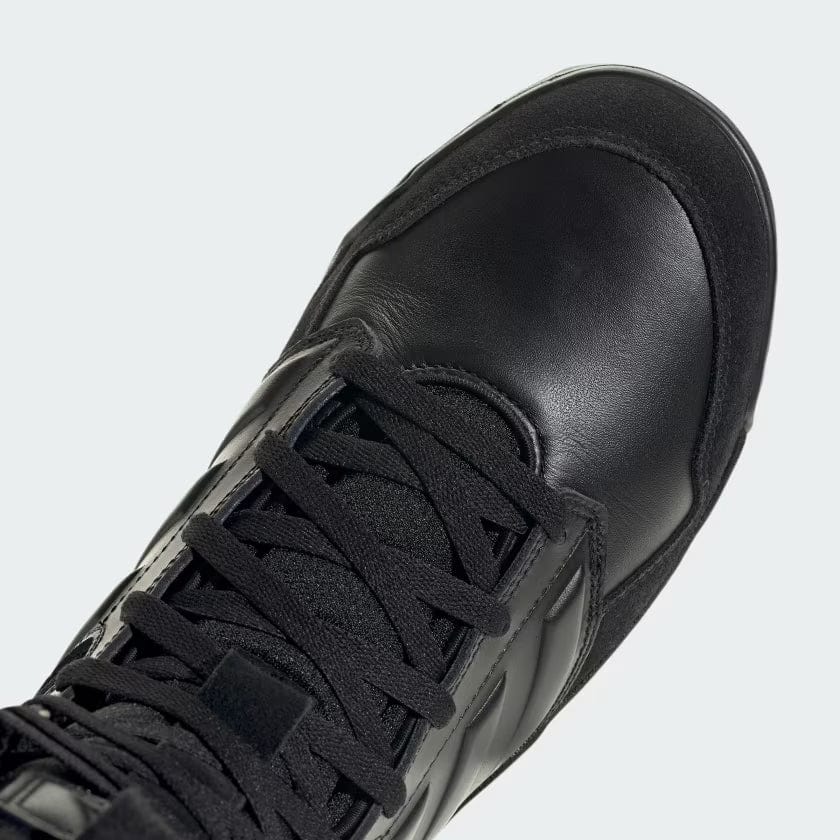 Adidas black leather boots online