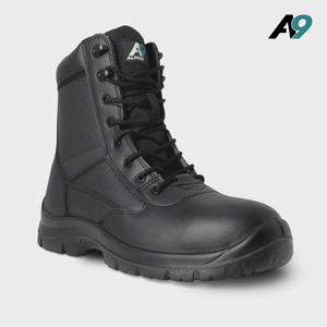 Alpha 9 Ranger Leather Patrol Boot Black