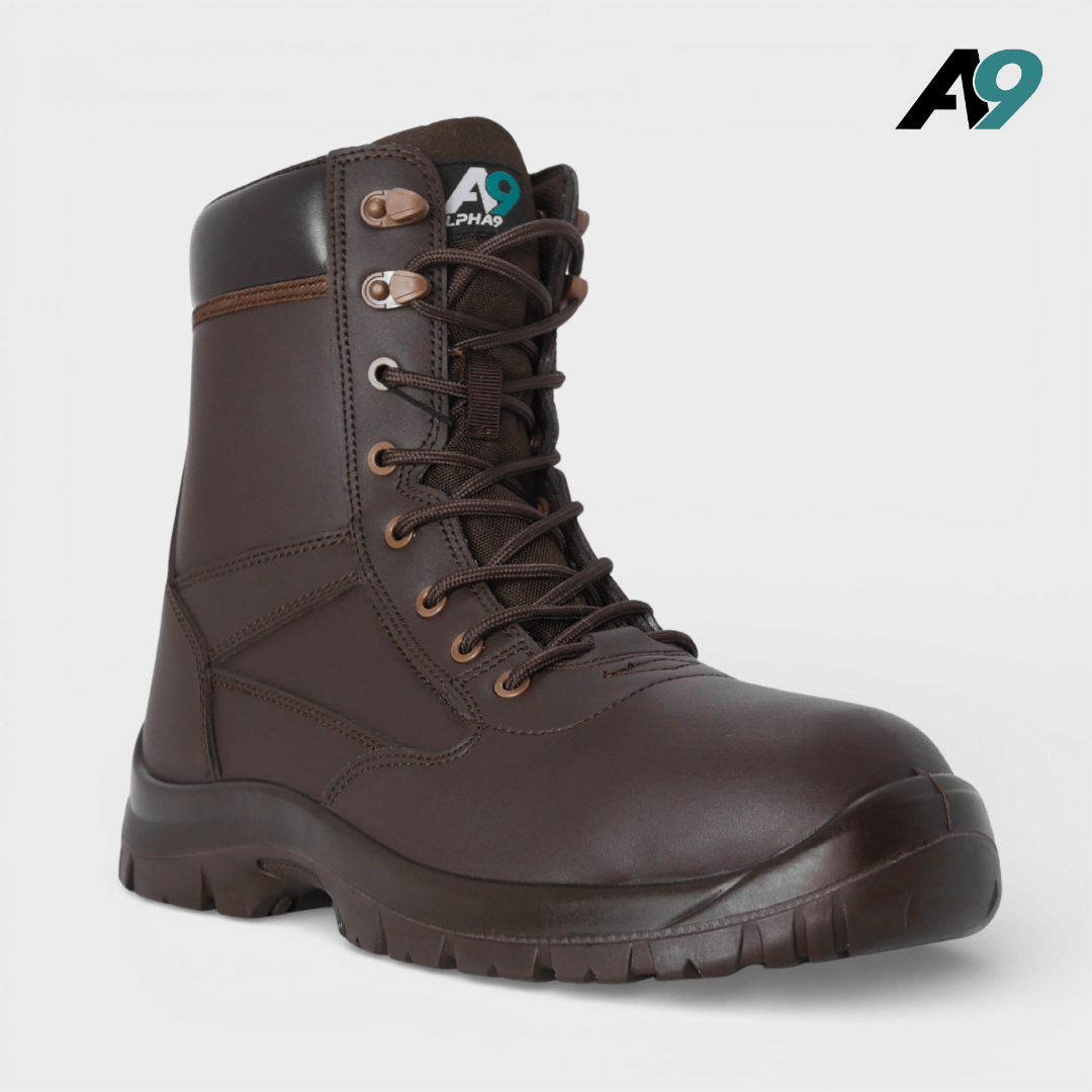 Alpha 9 Ranger Leather Patrol Boot Brown