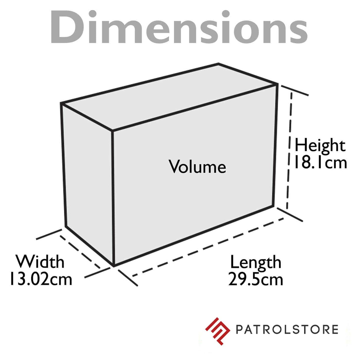 Plano Small Field Case for Ammunition - dimensions