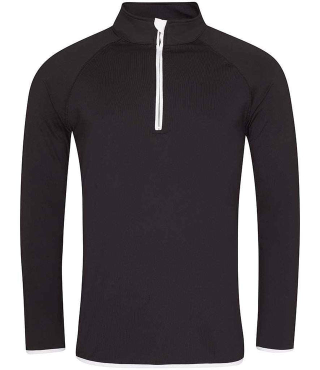 Pencarrie Tops Large AWDis Cool Half Zip Sweat Top