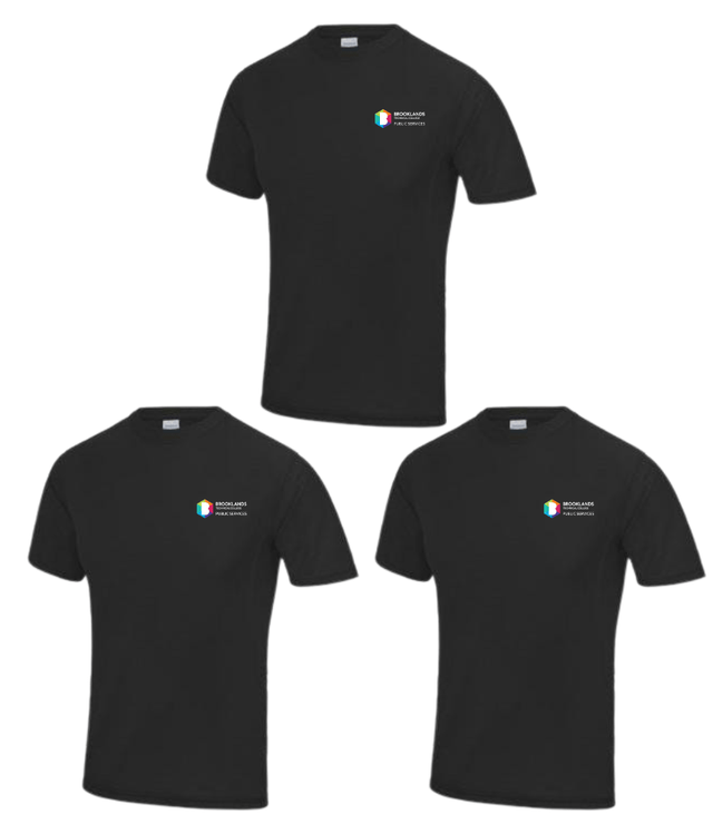 AWDis Brooklands Brooklands Technical College, Sports & Public Services PT Top 3 Pack Black