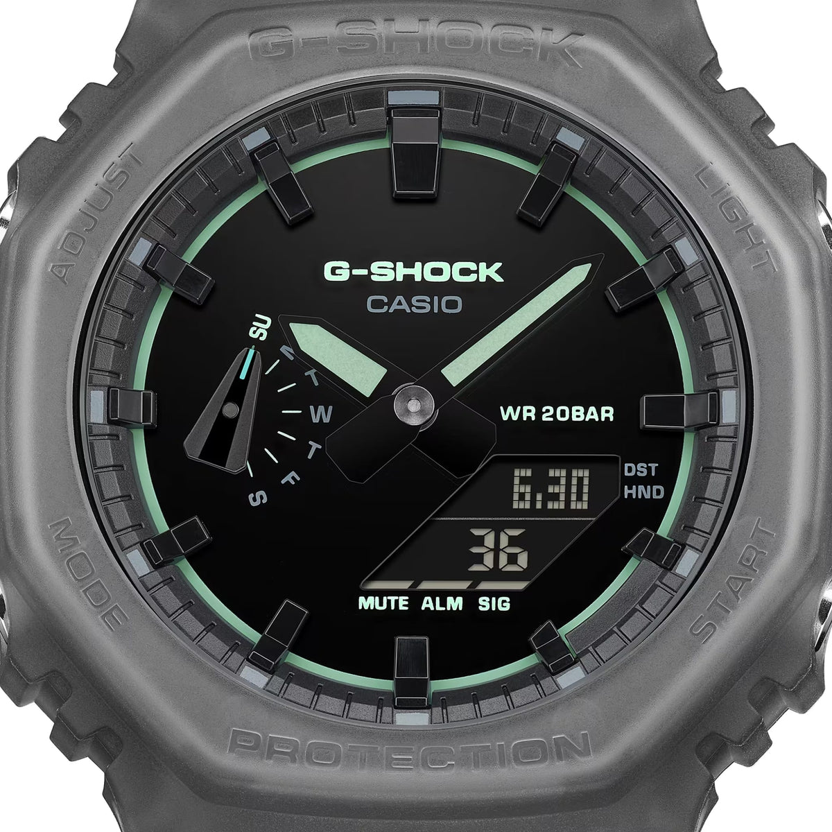 G-SHOCK GA-2100K octagonal case black finish