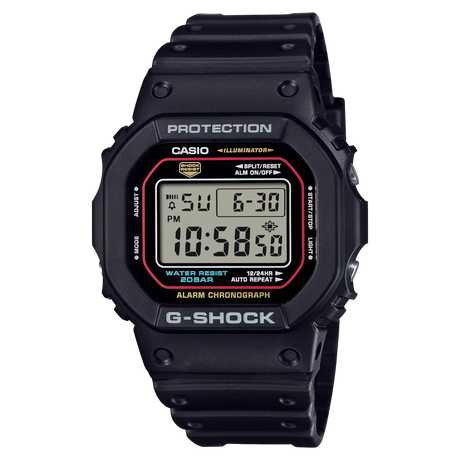 Casio G-SHOCK DW-5600RL-1ER heritage square digital watch front view