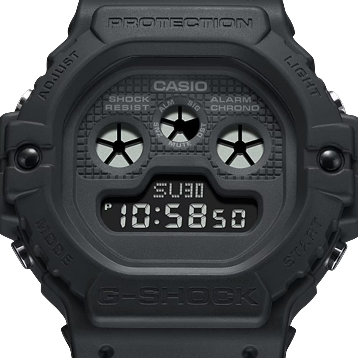 Casio G-Shock DW-5900UBB-1 black digital watch with shock resistant design