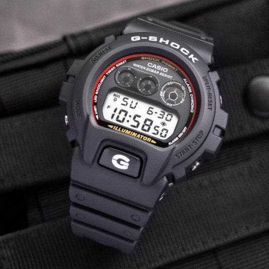 G-Shock watch DW-6900RL close up lifestyle image