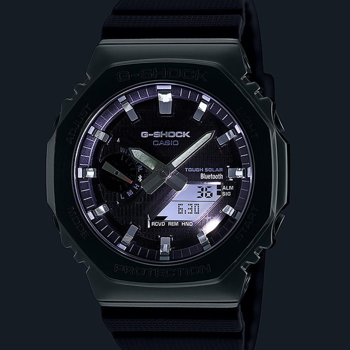 Casio G-Shock GBM-2100 Tough Solar Bluetooth watch front view