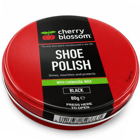 Cherry Blossom Black Shoe Polish for police and security 