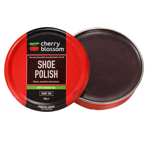 Cherry Blossom Dark Tan Polish with carnauba wax