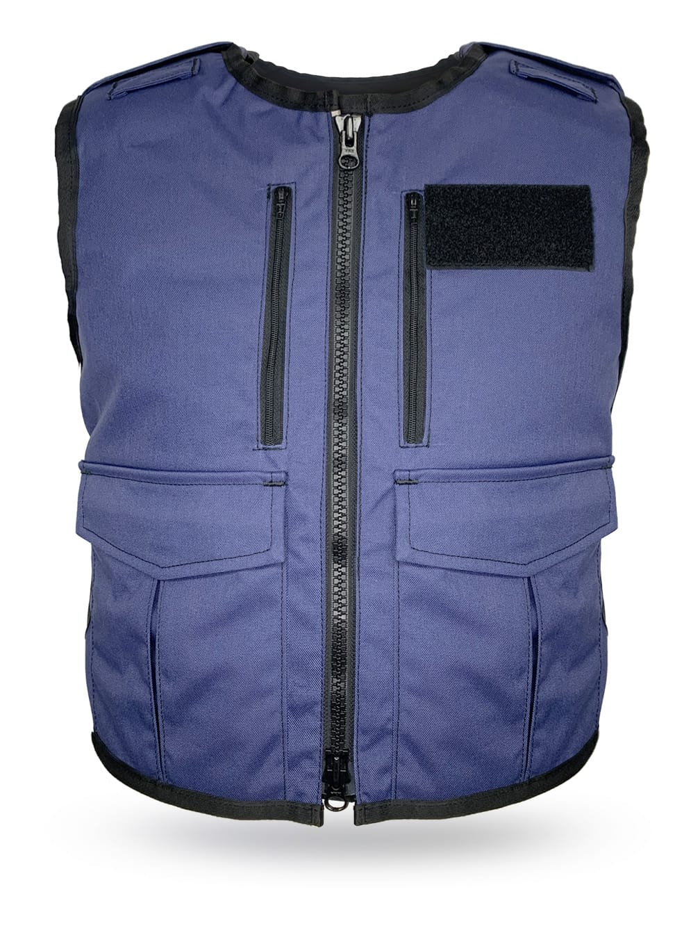 VestGuard Body Armor Community Support Navy w Silver and Dock velcro Small