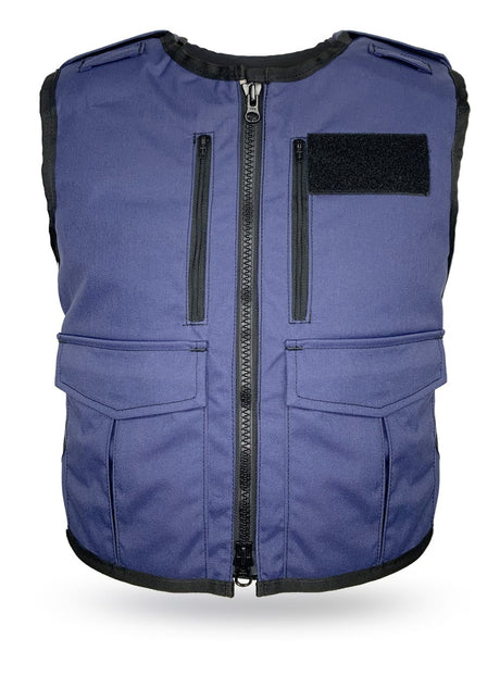 VestGuard Body Armor Community Support Navy w Silver and Dock velcro Small