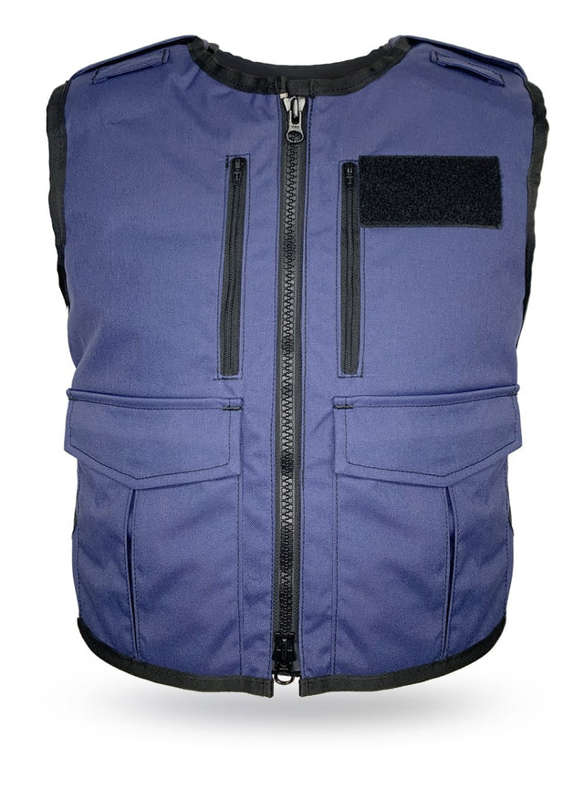 VestGuard Body Armor Community Support Navy w Silver and Dock velcro Small