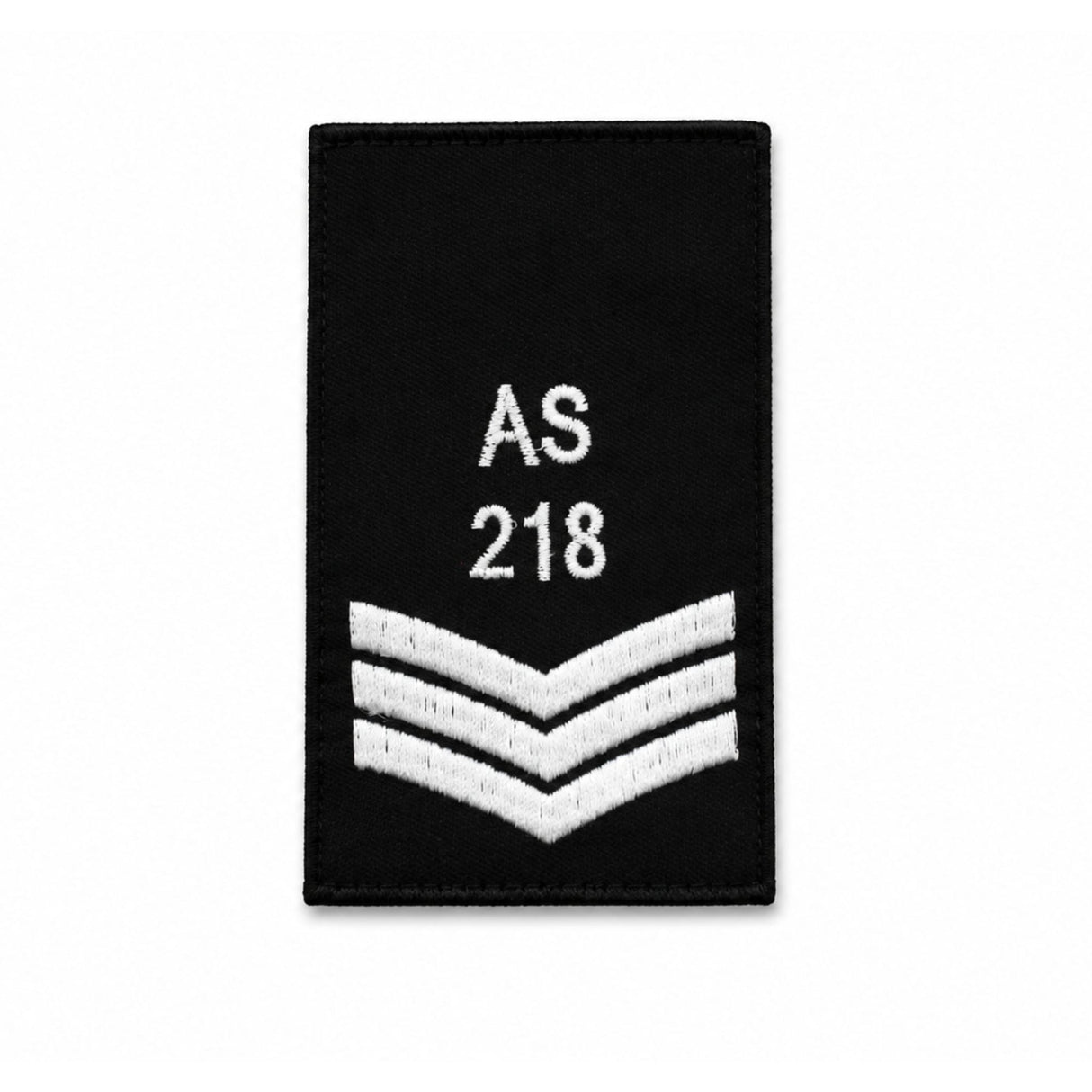 Durable embroidered uniform rank slide with custom identification text