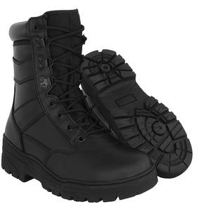 Black Delta Patrol boots with anti slip soles