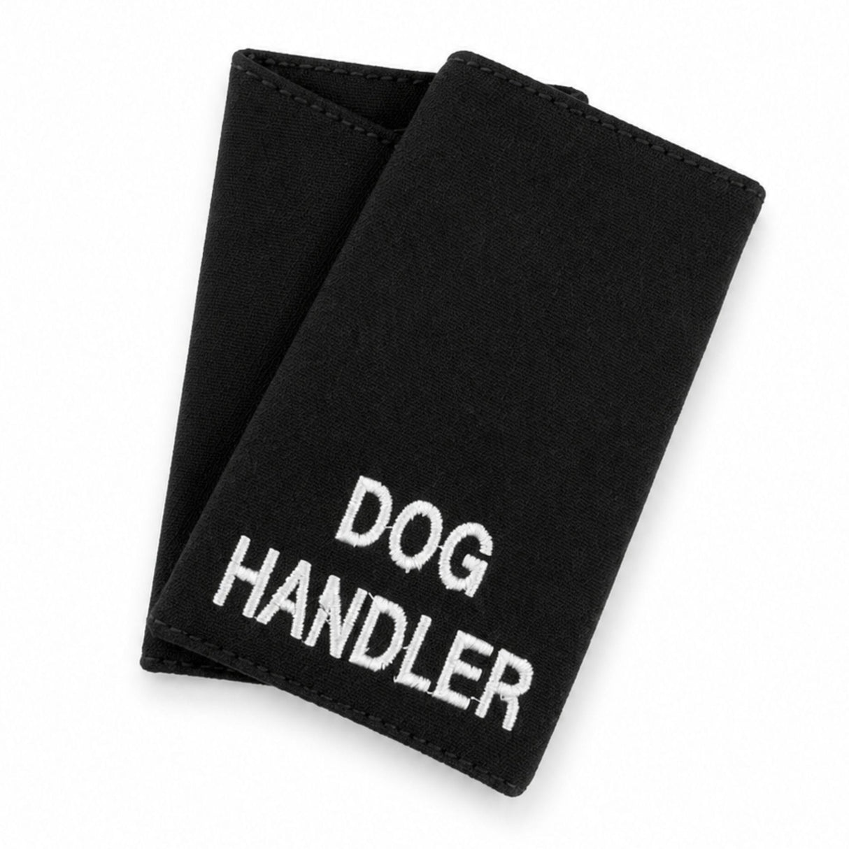 Black DOG HANDLER epaulettes for security and police dog handler uniforms