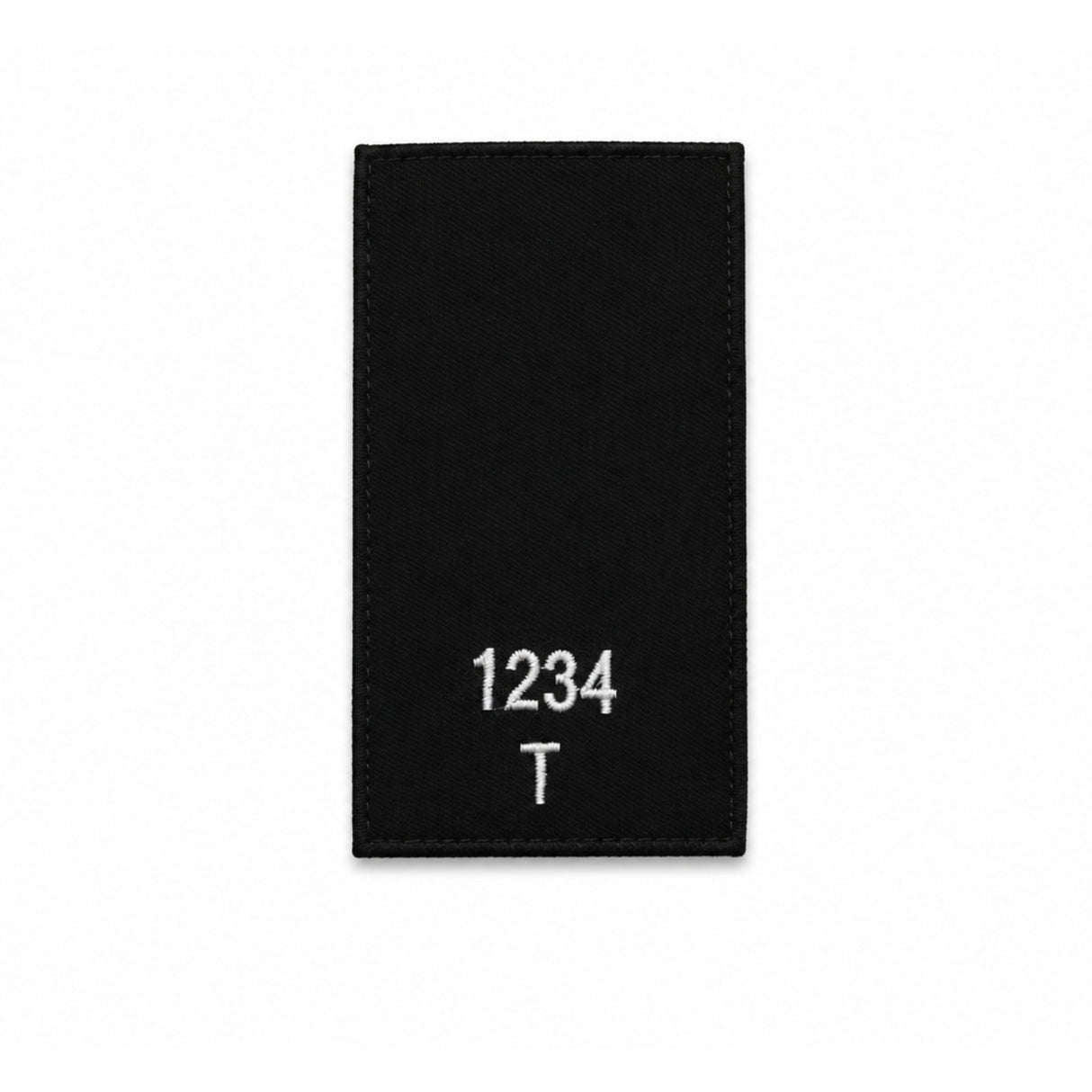 Personalised embroidered rank slide for police and security uniforms