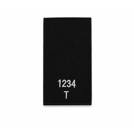 Personalised embroidered rank slide for police and security uniforms