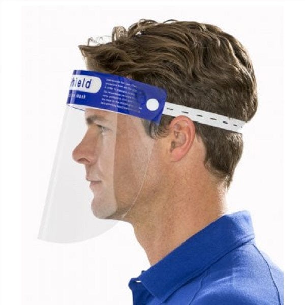 PPE Supplies Headwear Face Splash Shield 10 Pack