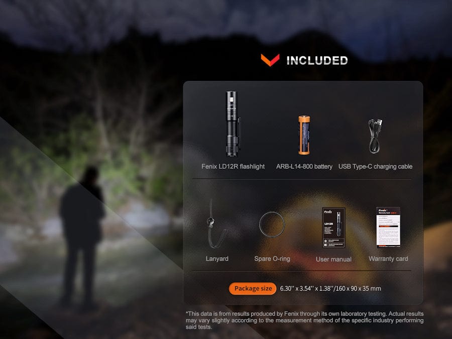 Fenix Torches Fenix LD12R Dual Light Source Rechargeable Torch