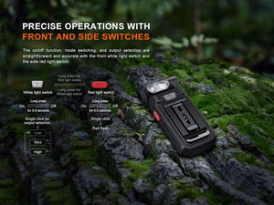 Fenix Torches Fenix SW05R White and Red LED Multipurpose Clip Torch Black