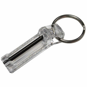 Firefly Flint-Glow Marker with clear polycarbonate housing, ferrocerium rod and stainless steel attachment ring