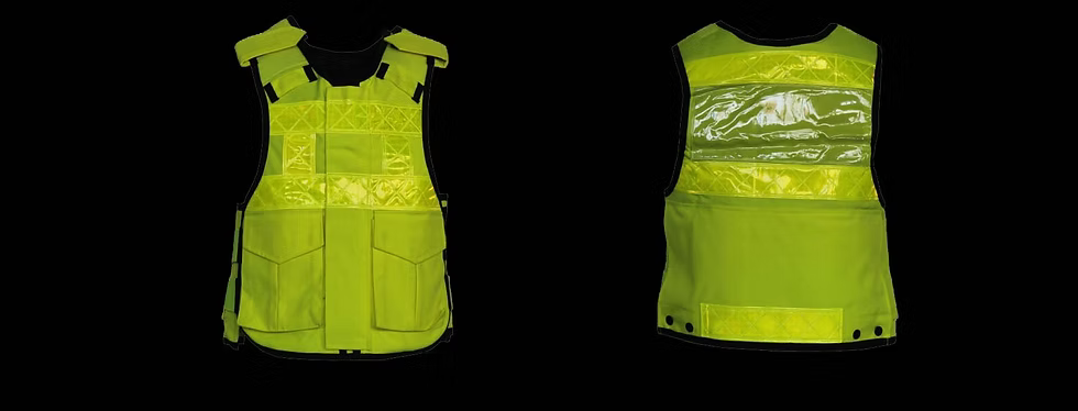 TW Kempton Body Armor Fortis Yellow Zip Front with KR1 and SP1 Plates