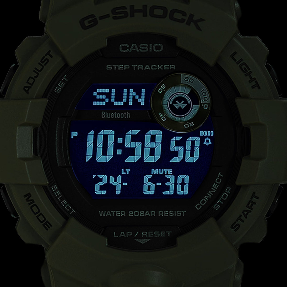 G-SHOCK GBD-800UC step counter display and activity tracking