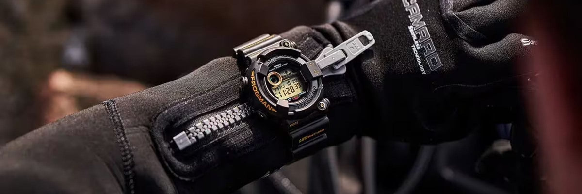 Waterproof G-SHOCK watch on diver