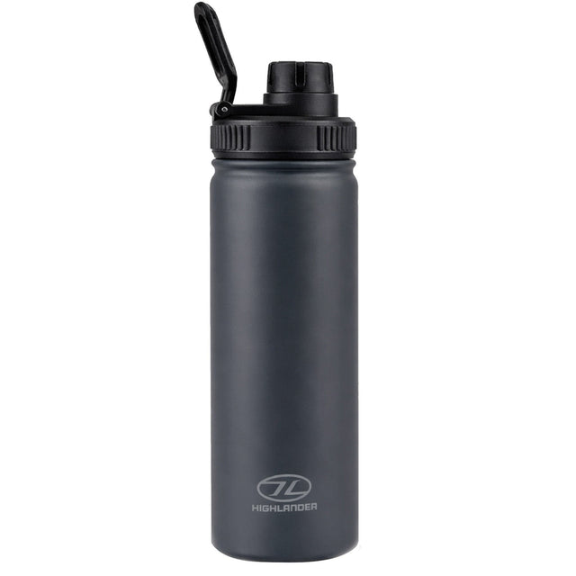 Highlander Water Bottles Highlander GLUG Insulated Bottle, Charcoal