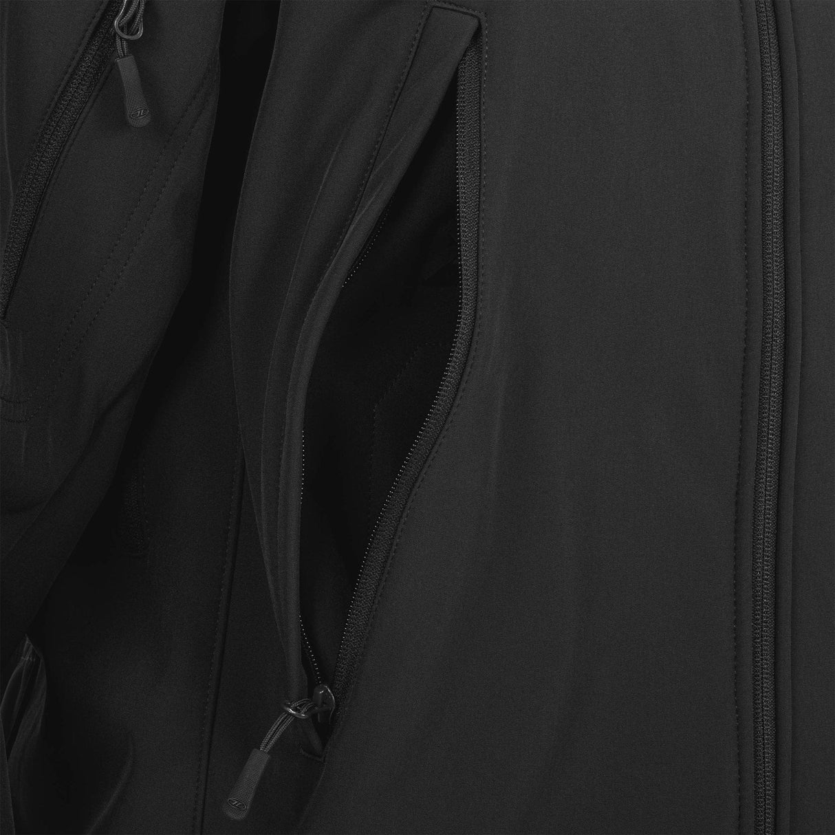 Highlander Coats Highlander Tactical Softshell Jacket Black