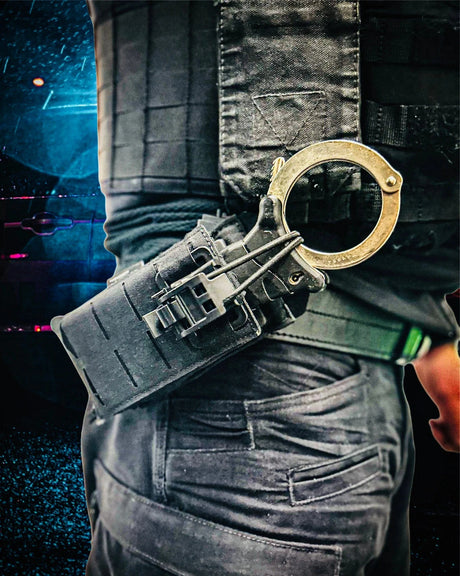 KMP UK Tactical Belt Mounted Cuff Pouch Black