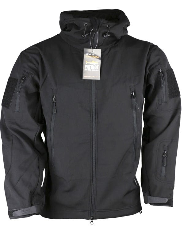 Kombat UK Ltd Coats Kombat UK PATRIOT Tactical Soft Shell Jacket - Black