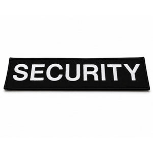 Security Embroidered Patch 25cm x 10cm (Single)