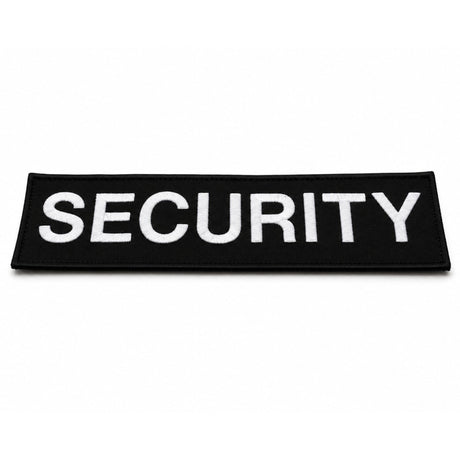 Security Embroidered Patch 25cm x 10cm (Single)