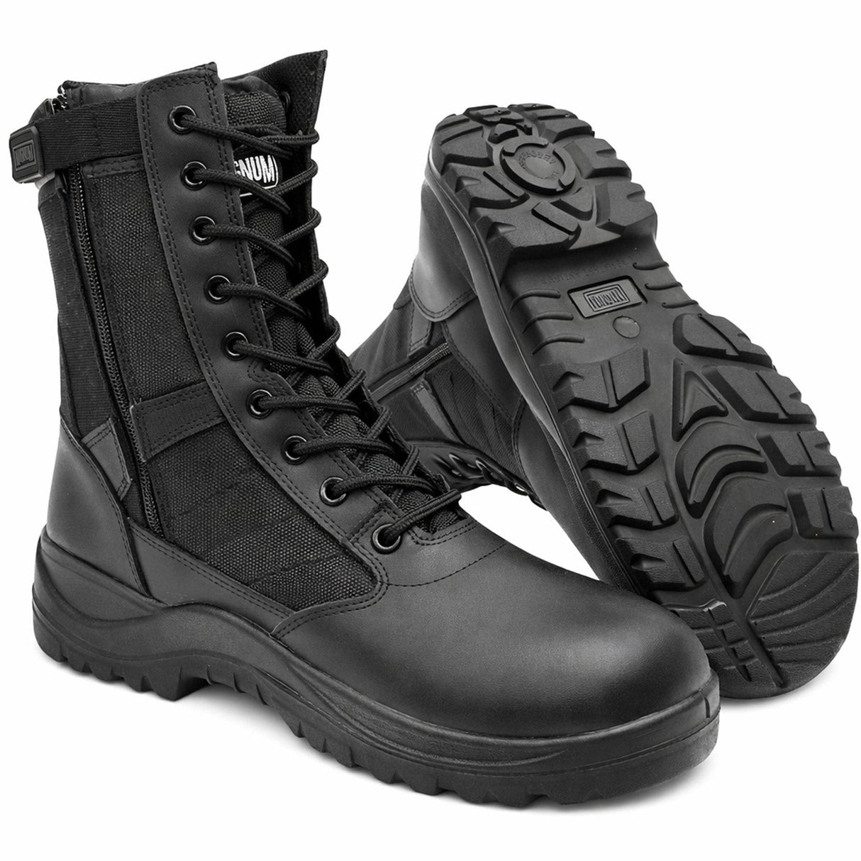 Magnum Centurion Black Boot With Side Zip
