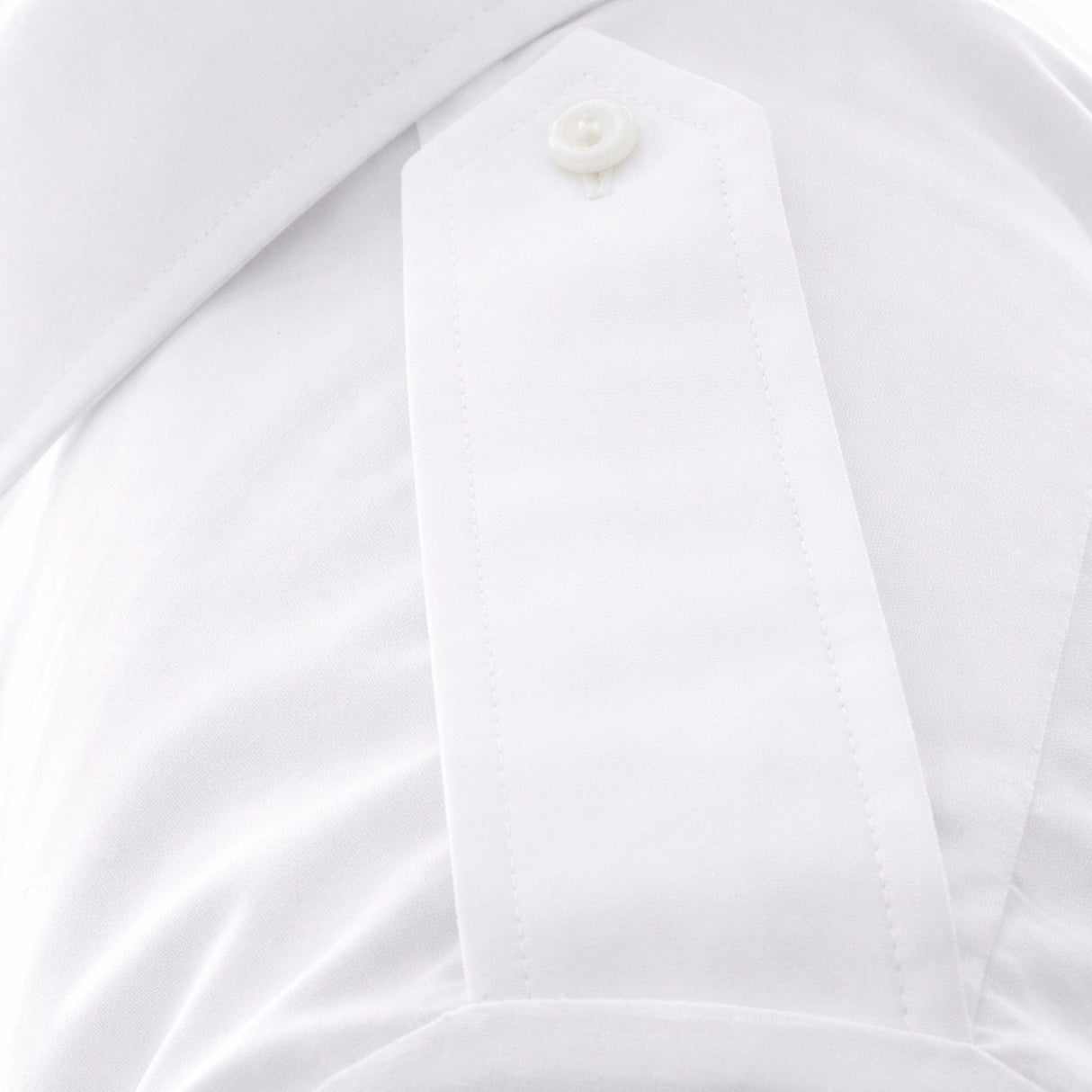 Cooneen Shirts & Tops Men's Long Sleeve Uniform Shirt With Epaulettes, White