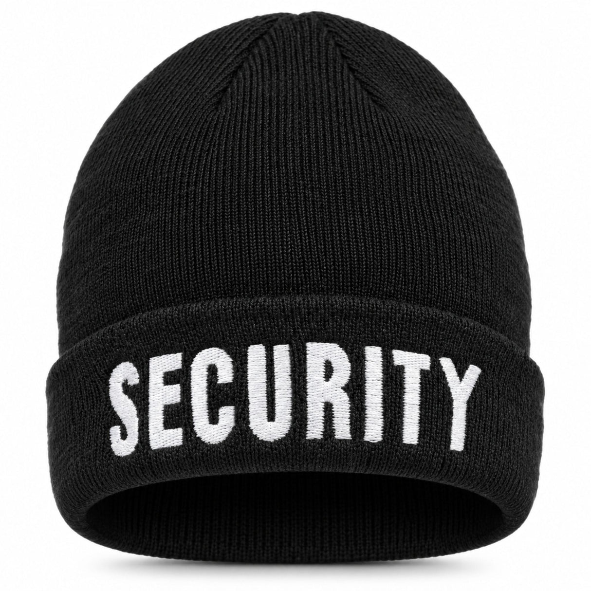 Mil-Tec Headwear Mil-Tec Black SECURITY Acrylic Watch Hat