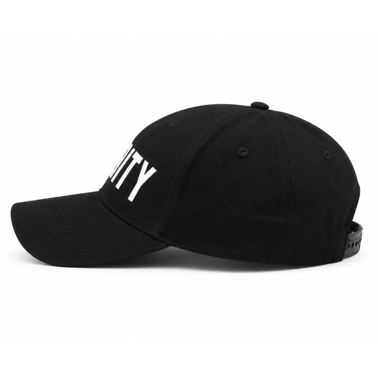 Mil-Tec Headwear Mil-Tec Black Security Baseball Cap