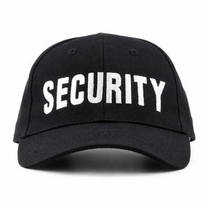 Mil-Tec Headwear Mil-Tec Black Security Baseball Cap