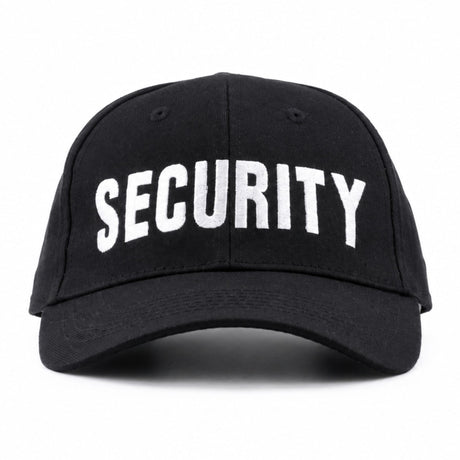 Mil-Tec Headwear Mil-Tec Black Security Baseball Cap